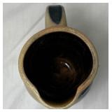 Vintage Pitcher Collection - Victoria Ware Ironstotne Pitcher & Basin, Blue Spongeware Pitcher and Salt Glaze Stoneware Pitcher