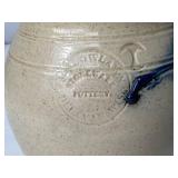 Vintage Pitcher Collection - Victoria Ware Ironstotne Pitcher & Basin, Blue Spongeware Pitcher and Salt Glaze Stoneware Pitcher