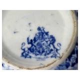 Vintage Pitcher Collection - Victoria Ware Ironstotne Pitcher & Basin, Blue Spongeware Pitcher and Salt Glaze Stoneware Pitcher