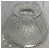 Jeannette Glass Co. "Iris and Herringbone" Pitcher and Bowls and Anchor Hocking Avalon Platter