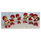 Vintage Napcoware Christmas Pixie Collection - Set of 6
