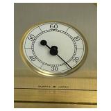 Vintage Seiko Japan Quartz World Time Brass Desk Clock