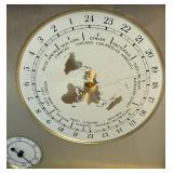 Vintage Seiko Japan Quartz World Time Brass Desk Clock