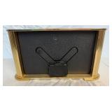 Vintage Seiko Japan Quartz World Time Brass Desk Clock