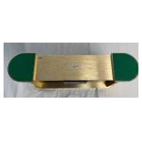 Vintage Seiko Japan Quartz World Time Brass Desk Clock