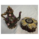 Vintage Vanity Collection #2featuring Mirrored Tray and Lidded Boxes