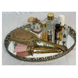 Vintage Vanity Collection #1 featuring Mirrored Tray and Accessories