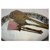 Vintage Vanity Collection #1 featuring Mirrored Tray and Accessories