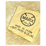 Vintage Wind Up Toys - Blic Clown Riding Scooter Toy, US Zone Germany Metal and Two Marx Leopard & Tiger