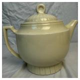 Vintage Enesco Poodle & Butterfly Pitcher with Creamer & Sugar and Porcelier Vitreous Teapot "Colonial Hearth"