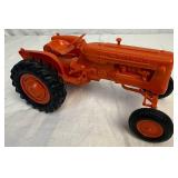 Toy Tractor Bundle of 11 John Deere Die Cast Tractors and 1 Allis-Chalmers Plastic Tractor