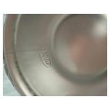 Fenton Currier & Ives Candleholder Winter Cabin and Fenton Hearts & Flowers Candy Dish