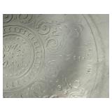 Vintage Fire King Red to Orange Ombre Mixing Bowls, Lidded Dish and 2 Sapphire Blue Bowls