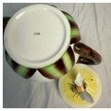 Lefton Beeline Collection of Teapot, Cream & Sugar plus Salt & Pepper