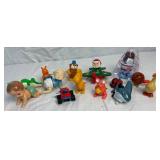 Vintage Plastic Wind Up Toys - 14 toys