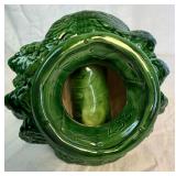 Vintage Lit Christmas Tree and Hand Painted Napkin Holder