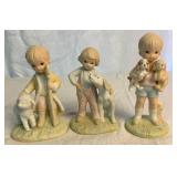 Lefton Collection of Figurines - Porcelain Bloomer Girls,  The Christopher Collection Figurines and Large Hat Girl with Fawn