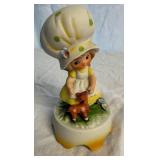 Lefton Collection of Figurines - Porcelain Bloomer Girls,  The Christopher Collection Figurines and Large Hat Girl with Fawn