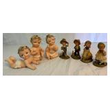 Vintage Napco Collection of Piano Babies and Napcoware Children Figurines
