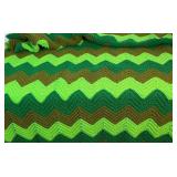 Two Crocheted Throw Blankets