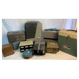 Vintage Movie Bundle - Wollensak Model 715 8mm, Vintage Kodak 500 Model B, Bell & Howell 1620 Movie Projector, Sawyer