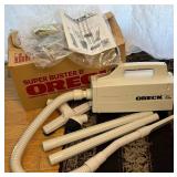 Oreck Commercial XL Upright Vacuum Cleaner Model Xl2400RS and Oreck XL Compact Canister Vacuum Cleaner with attachments