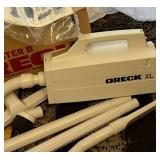 Oreck Commercial XL Upright Vacuum Cleaner Model Xl2400RS and Oreck XL Compact Canister Vacuum Cleaner with attachments