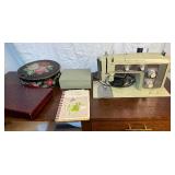 Sears Kenmore All Metal Sewing Machine in Cabinet Model 158.16011