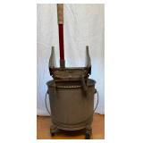 Geerpres "Floor- Knight" Vintage Galvanized Wringer and Bucket System