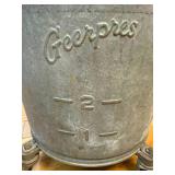 Geerpres "Floor- Knight" Vintage Galvanized Wringer and Bucket System
