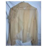 Vintage Rose Taft for Couture Fashions Formal Gown Size 8 with Matching Cover Up