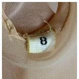 Vintage Rose Taft for Couture Fashions Formal Gown Size 8 with Matching Cover Up