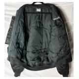 Vintage Han Mee Sa Bomber Jacket Size XL - Black Koren Dragon Embroidered Design