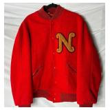 Vintage Red Wool Letter Jacket from Gopher Athletic Supply, Owatonna
