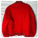 Vintage Red Wool Letter Jacket from Gopher Athletic Supply, Owatonna