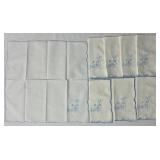 Vintage Embroidered Linen Bundle - Blue Collection