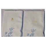 Vintage Embroidered Linen Bundle - Blue Collection