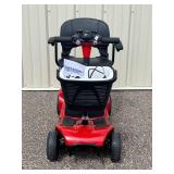 4 Wheel Red Mobility Scooter - Model W3431