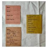 Collection of United States Internal Revenue Federal Use Tax on Motor Vehicle Stamps from 1942-1946