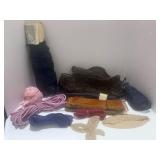 Vintage Millinery Trims-Blues and Pink