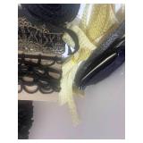 Vintage Millinery Trims-Black Yellow