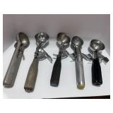 5 Vintage Ice Cream Scoops