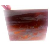 1962 Copper Plate Print Block Photo Mining Plant