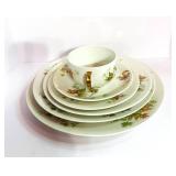 Set of 6 Antique Haviland Autumn Leaf Six Piece Place Setting France Limoges Retired Pattern