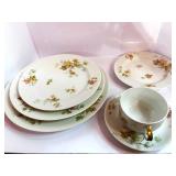 Set of 6 Antique Haviland Autumn Leaf Six Piece Place Setting France Limoges Retired Pattern