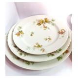 Set of 6 Antique Haviland Autumn Leaf Six Piece Place Setting France Limoges Retired Pattern