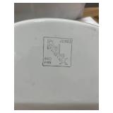 Bed Pans: Enamel white and speckled