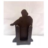 Syroco Wood Football Player Brush Holder