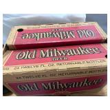 Old Milwaukee Beer Cardboard Case w Divider