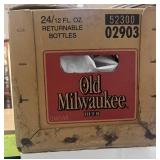 Old Milwaukee Beer Cardboard Case w Divider